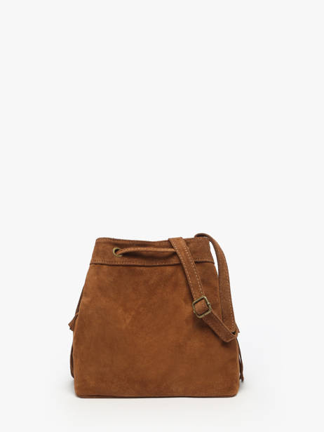Crossbody Bag Velvet Leather Milano Brown velvet VE241116 other view 3