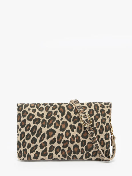Shoulder Bag Velvet Leopardo Leather Milano Beige velvet leopardo VL23067 other view 3
