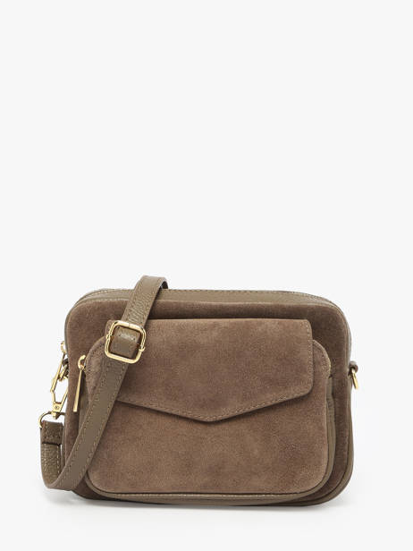Shoulder Bag Velvet Caviar Leather Milano Brown velvet caviar VC25067