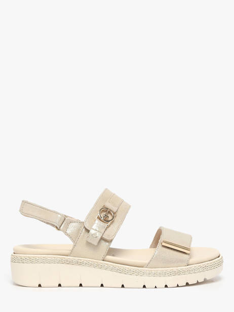 Sandales En Cuir Tamaris Beige accessoires 44