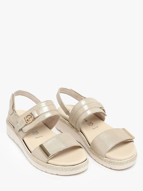 Sandales En Cuir Tamaris Beige accessoires 44 vue secondaire 1