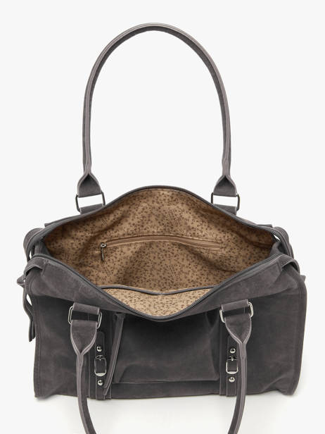 Sac Porté épaule Velvet Miniprix Gris velvet F7509 vue secondaire 2