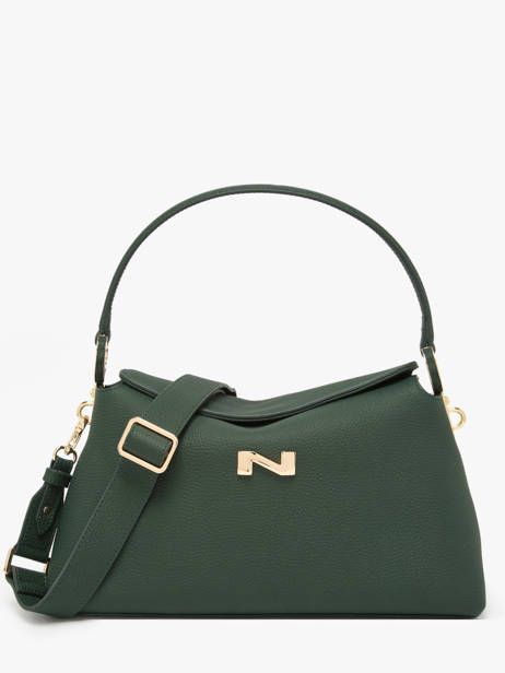 Leather Freesia Shoulder Bag Nathan baume Green eden 4