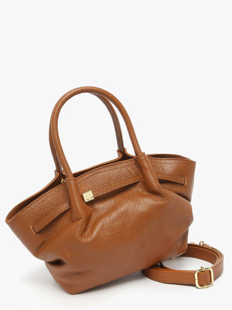 Sac à Main Caviar Cuir Milano Marron caviar CA25063 vue secondaire 2