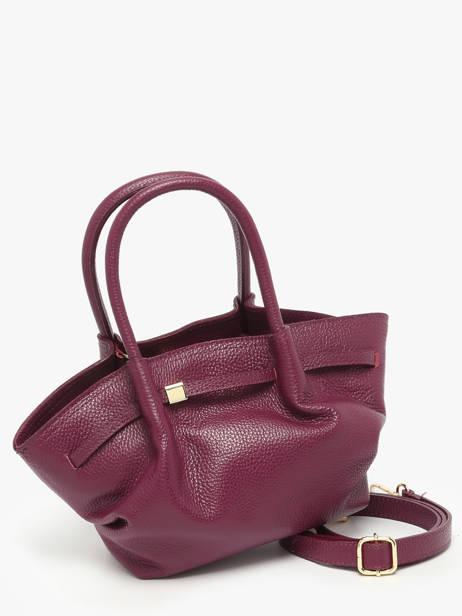 Sac à Main Caviar Cuir Milano Rouge caviar CA25063 vue secondaire 2