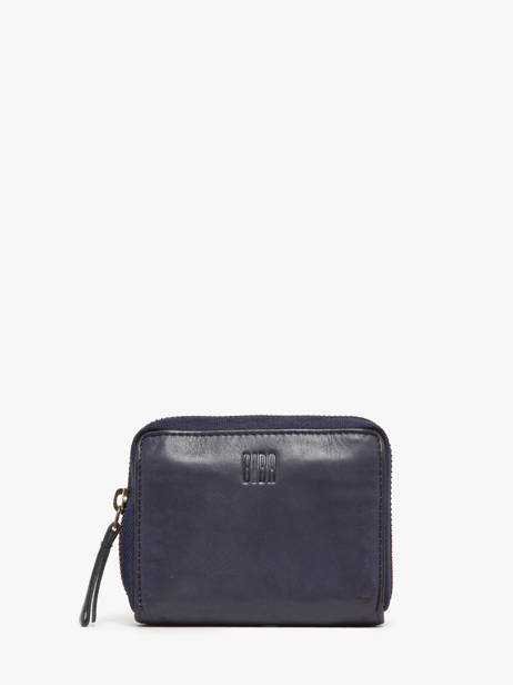 Porte-monnaie Texas Cuir Biba Rouge heritage BT11