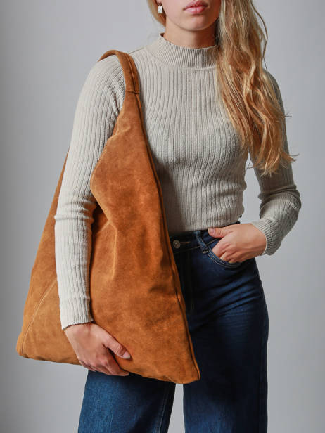 Sac Porté épaule A4 Velvet Cuir Milano velvet VE25069 vue secondaire 1