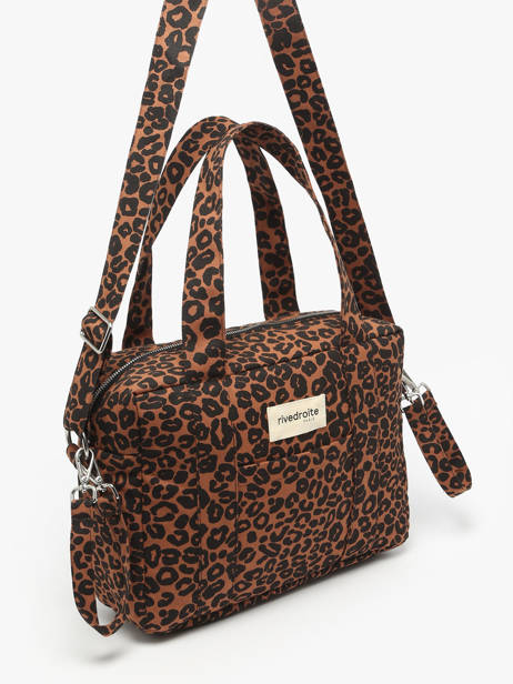 Recycled Cotton Mini Darcy Satchel Rivedroite Blue wild tribe MDARCWIL other view 2