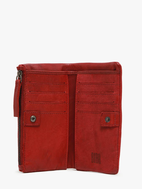 Wallet Leather Biba Red heritage DON4L other view 1