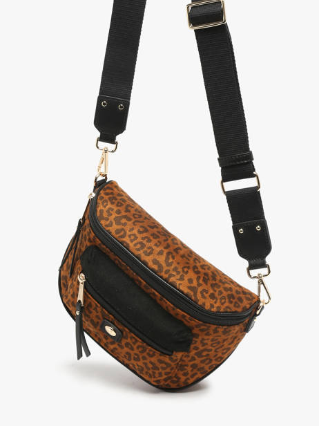 Sac Banane Hexagona Marron leonie 5120197 vue secondaire 2