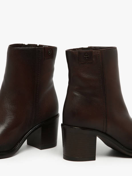 Bottines à Talon En Cuir Tamaris Marron accessoires 45 vue secondaire 2