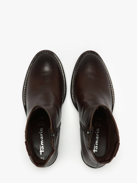 Bottines à Talon En Cuir Tamaris Marron accessoires 45 vue secondaire 3