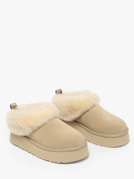 Bottines Plateforme En Cuir Ugg Beige accessoires 1171393 vue secondaire 1