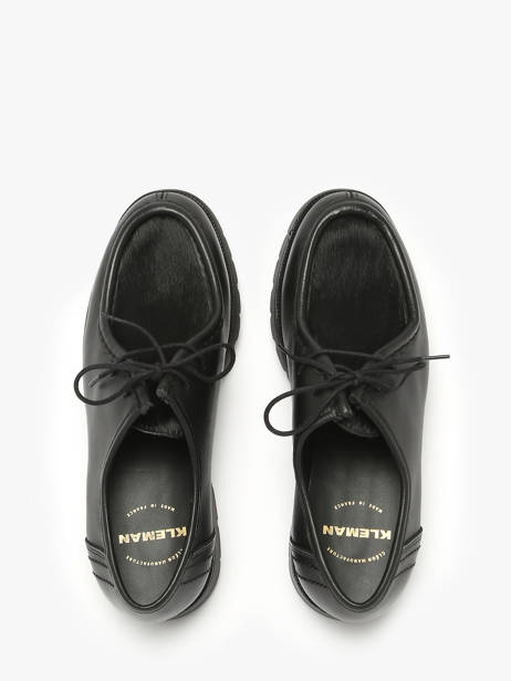 Chaussures Derbies En Cuir Kleman Noir accessoires PADRINI vue secondaire 3
