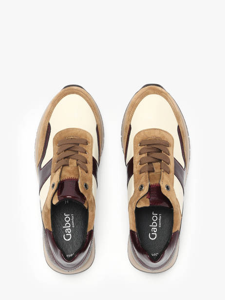 Sneakers En Cuir Gabor Marron accessoires 20 vue secondaire 3
