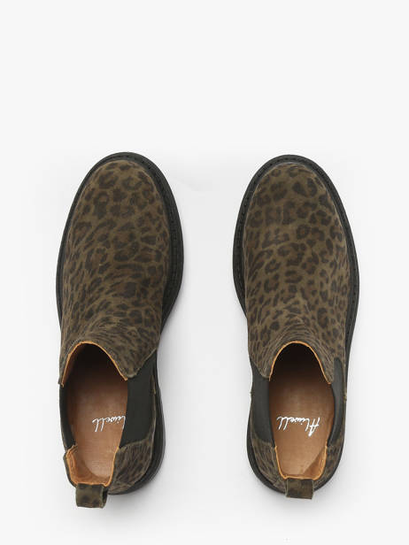 Chelsea Boots En Cuir Aliwell Vert accessoires A0631 vue secondaire 3