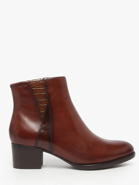 Bottines à Talon En Cuir Tamaris Marron accessoires 45