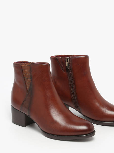 Bottines à Talon En Cuir Tamaris Marron accessoires 45 vue secondaire 1