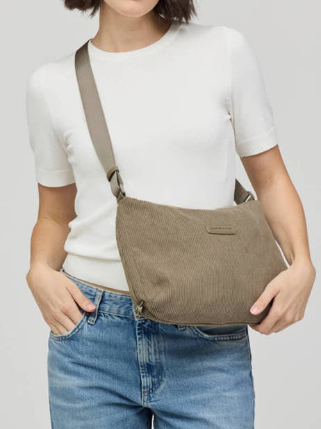 Crossbody Bag Kapten and son Green cord SC other view 1