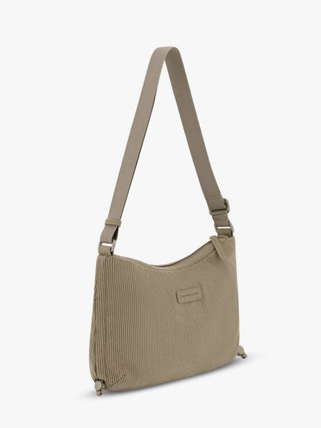Crossbody Bag Kapten and son Green cord SC other view 2