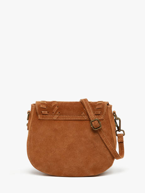 Shoulder Bag Velvet Leather Milano Brown velvet VE25062 other view 4