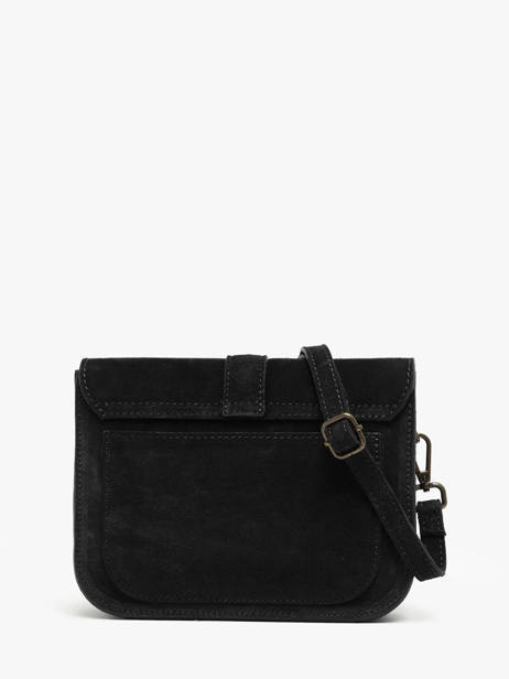 Sac Bandoulière Velvet Cuir Milano Noir velvet VE25063 vue secondaire 3