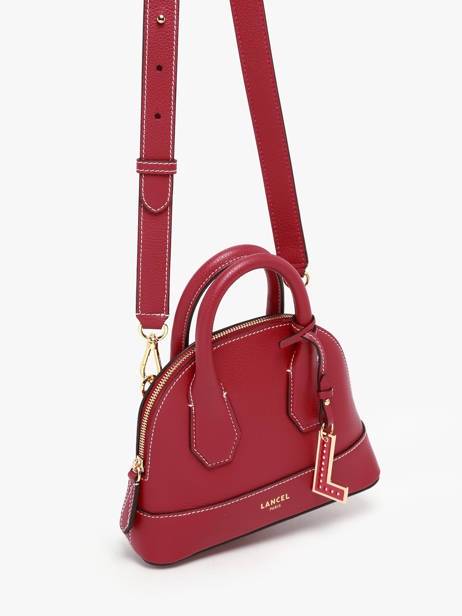 Sac Bandoulière Belleville Cuir Lancel Rouge belleville A13735 vue secondaire 1