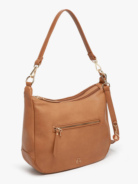 Sac Porté épaule Zip Lulu castagnette Marron zip ZAHED vue secondaire 1