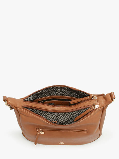Sac Porté épaule Zip Lulu castagnette Marron zip ZAHED vue secondaire 2