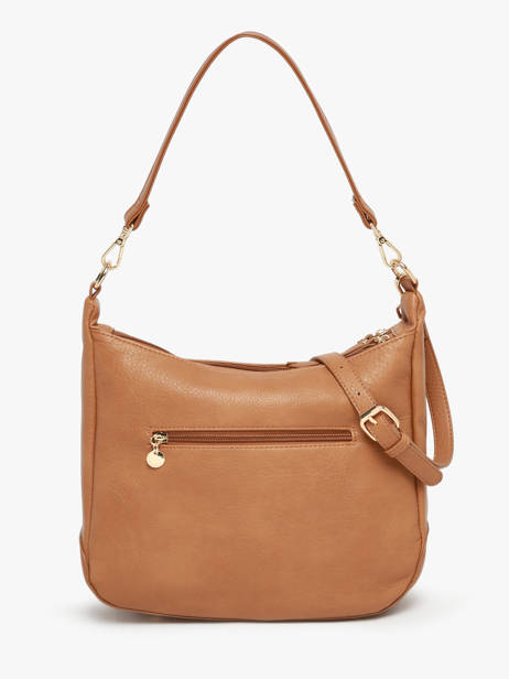 Sac Porté épaule Zip Lulu castagnette Marron zip ZAHED vue secondaire 3