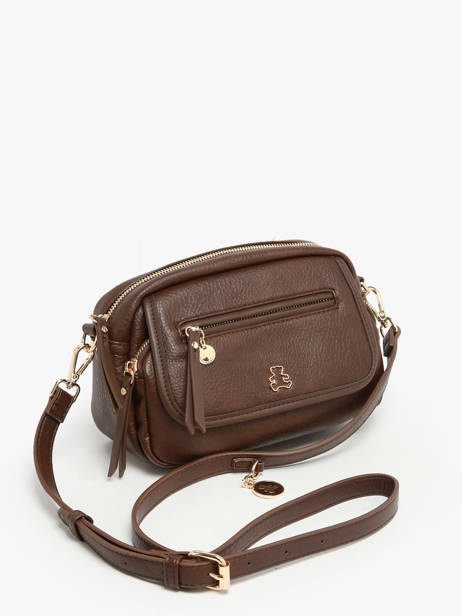 Sac Bandoulière Zip Lulu castagnette Marron zip ZAER vue secondaire 1