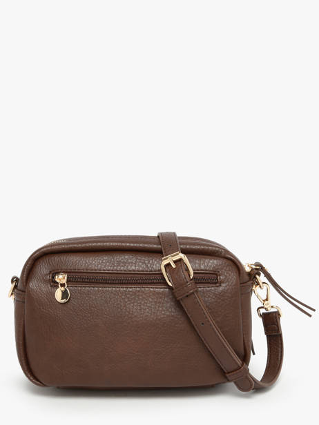 Sac Bandoulière Zip Lulu castagnette Marron zip ZAER vue secondaire 3