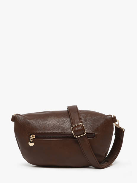 Belt Bag Lulu castagnette Brown zip YSALINE other view 4