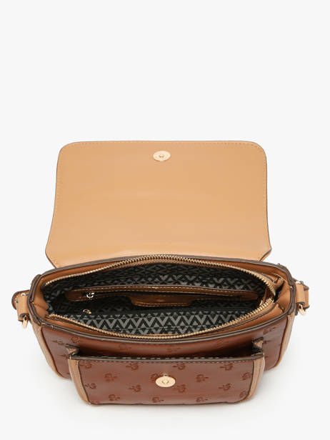 Sac Bandoulière Embossed Lulu castagnette Marron embossed ZAIDOU vue secondaire 2