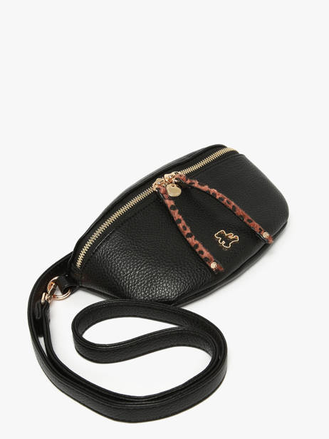 Belt Bag Lulu castagnette Black zip ZINH other view 1