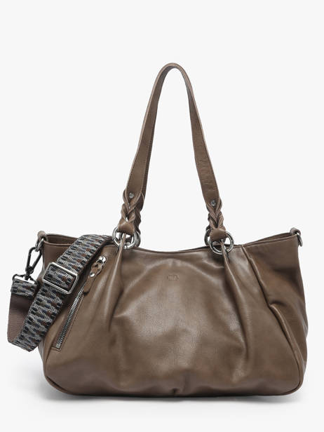 Sac Porté épaule Vintage Cuir Mila louise Marron vintage 3826C