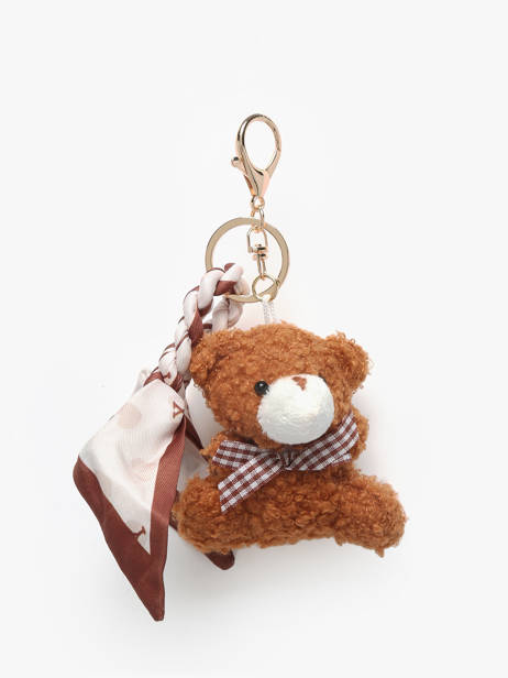 Bag Handle With Key Ring Miniprix Brown charms TB