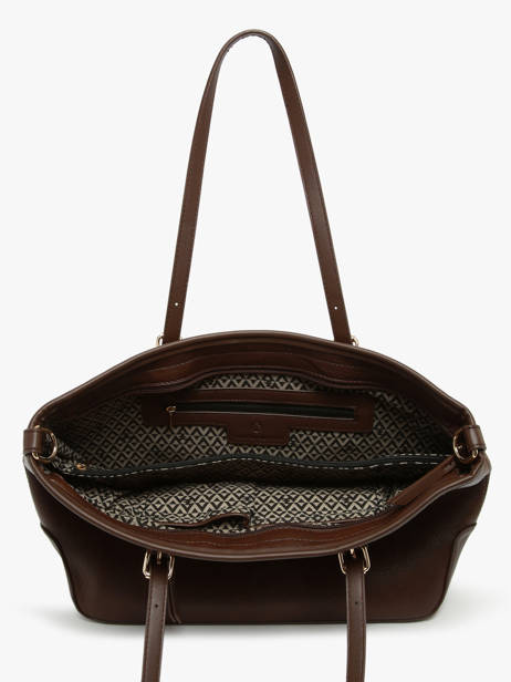 Shoulder Bag Zip Lulu castagnette Brown zip ZAHERE other view 3