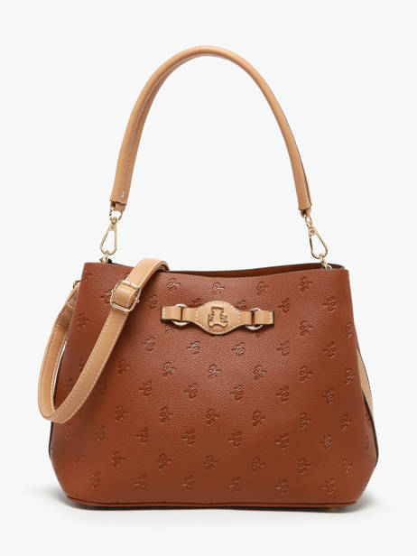 Shoulder Bag Embossed Lulu castagnette Brown embossed YOUSRA