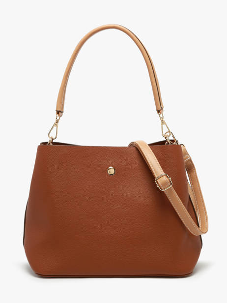 Shoulder Bag Embossed Lulu castagnette Brown embossed YOUSRA other view 4
