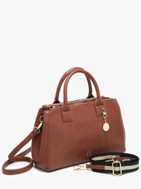Handbag Soft Lulu castagnette Brown soft YAEL other view 2