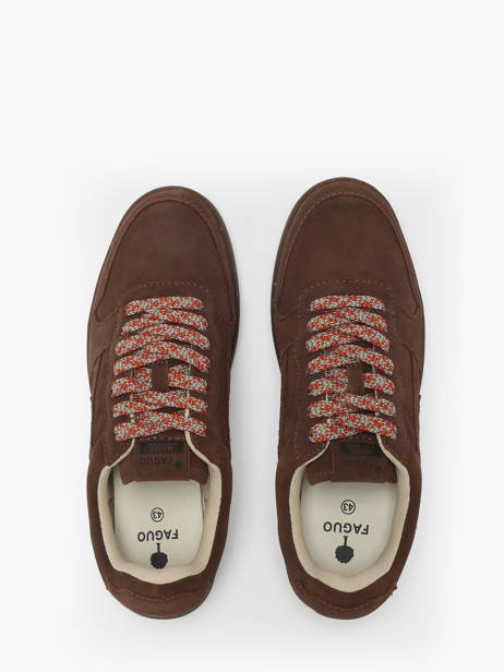 Sneakers In Leather Faguo Brown men 25CG0202 other view 3