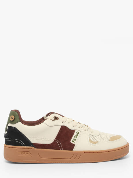 Ceiba Sneakers In Leather Faguo Beige men 23CG3206