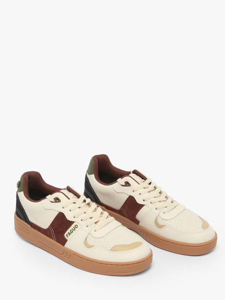 Ceiba Sneakers In Leather Faguo Beige men 23CG3206 other view 2
