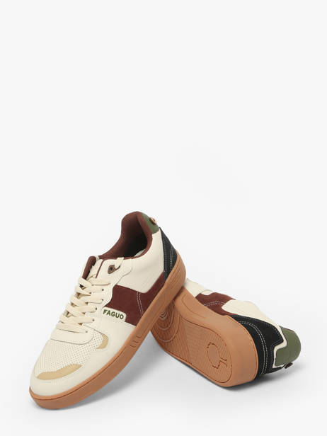 Ceiba Sneakers In Leather Faguo Beige men 23CG3206 other view 3