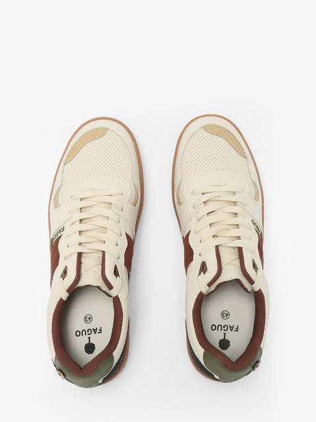 Ceiba Sneakers In Leather Faguo Beige men 23CG3206 other view 4