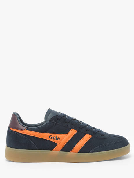 Sneakers In Leather Gola Blue men CMB735