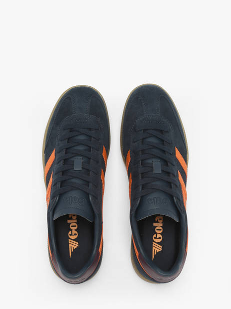 Sneakers In Leather Gola Blue men CMB735 other view 3