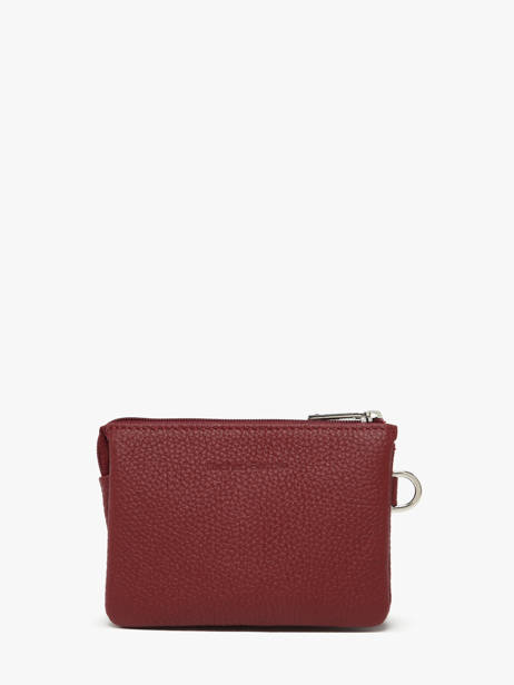 2-compartment  Coin Purse Leather Nathan baume Red original n 302N other view 2