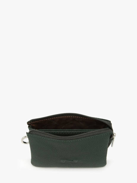 2-compartment  Coin Purse Leather Nathan baume Green original n 302N other view 1